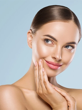 Glowing Skin With Visible Results From Facials in Coulsdon Model with glowing skin showing visible results after advanced skincare treatments in Coulsdon.